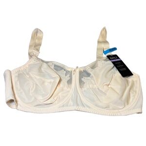 Bali Bra Womens 40DDD Tan/Nude Full Coverage Built-Up Back Smoothing Comfortable